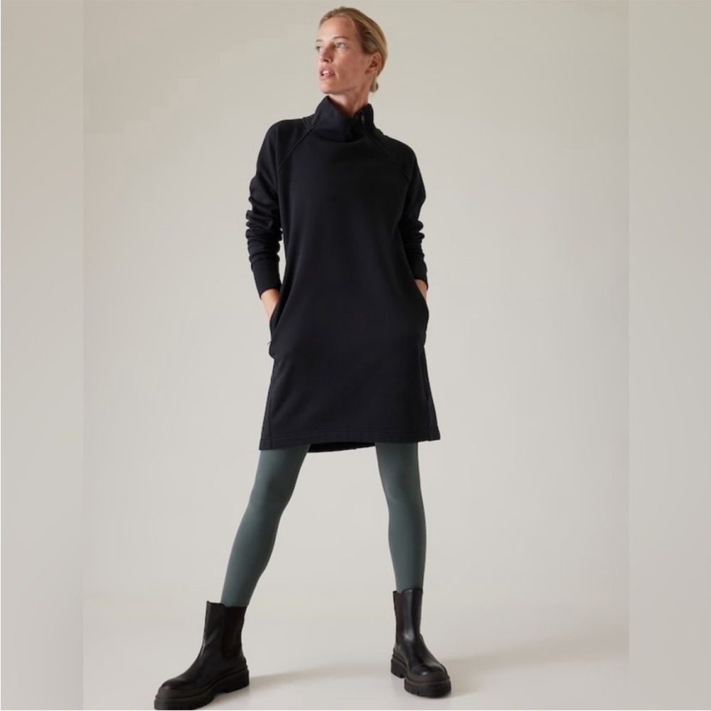 NWT Athleta | Cozy Karma Dress | Black | Size M